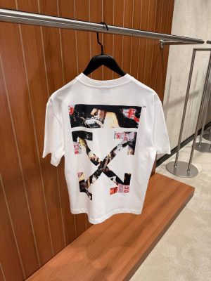 White Off-white Men's Paint Arrow cotton tee