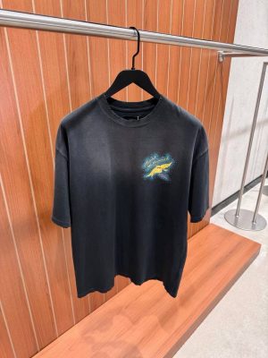 Black Amiri Wings-Crystal-embellished-cotton tee