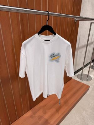 White Amiri Wings-Crystal-embellished-cotton tee