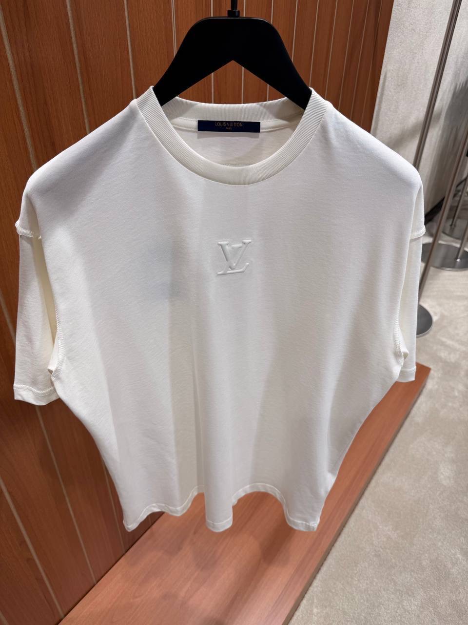 Cream LV embossed tee - Image 2