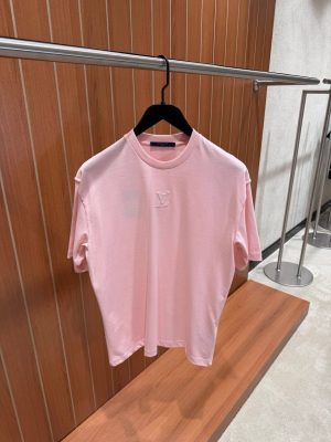 Pink LV embossed tee