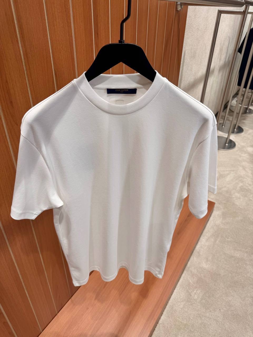 White LV Silk Blend cotton tee - Image 2