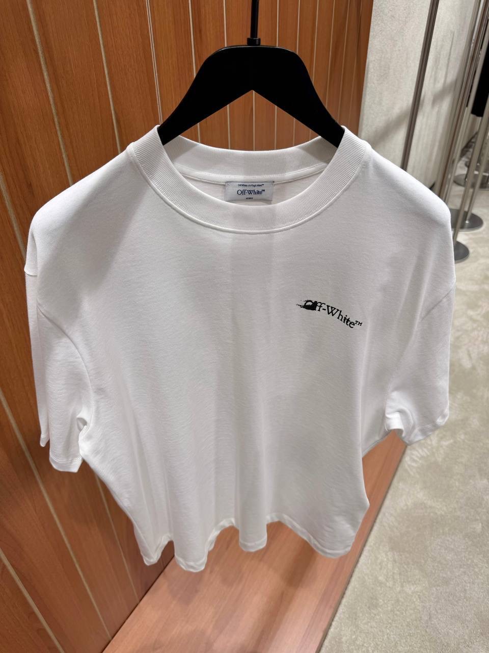 White Off-White Ink Arrow Slim-Fit Cotton tee - Image 2