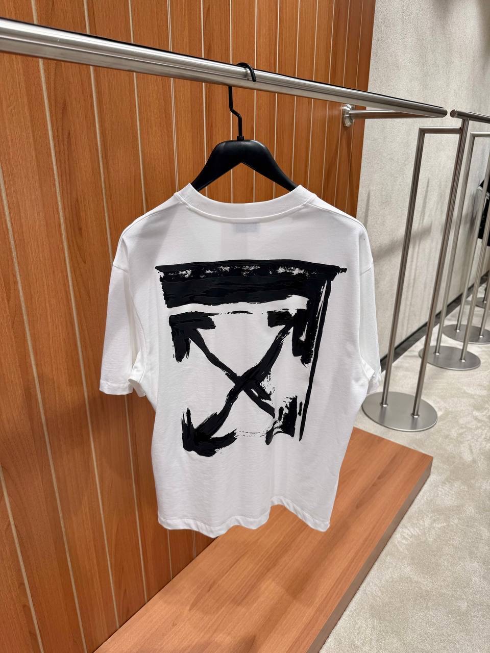 White Off-White Ink Arrow Slim-Fit Cotton tee