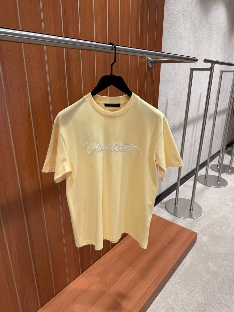 Yellow LV Ornamental signature cotton tee