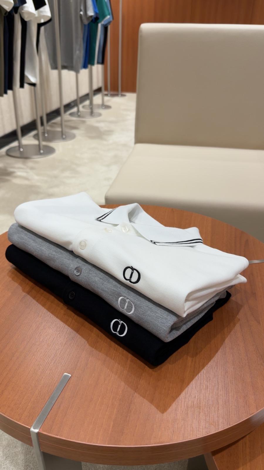 White Dior CD Icon logo-embroidered cotton pique polo tee - Image 5