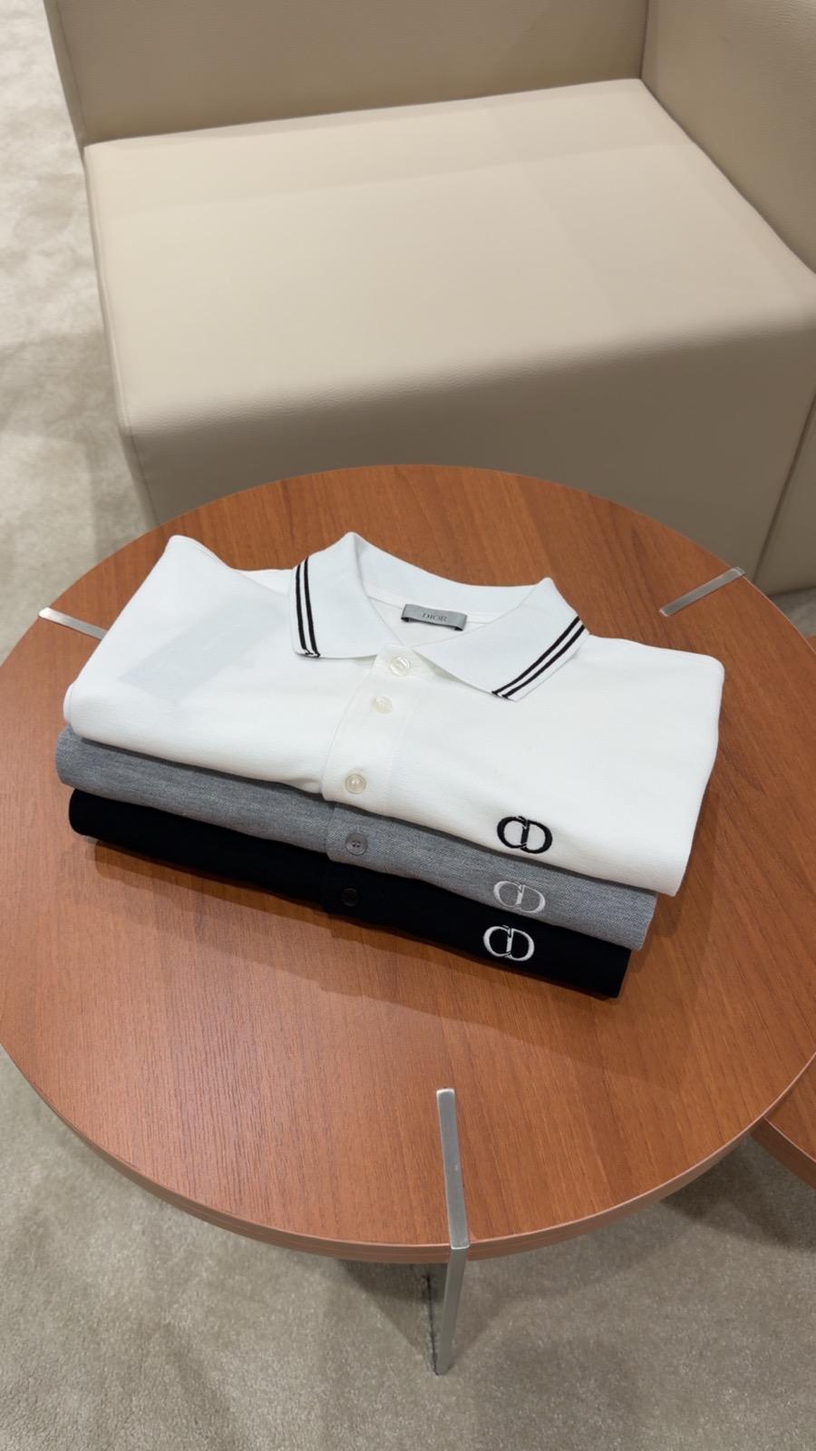 White Dior CD Icon logo-embroidered cotton pique polo tee - Image 6