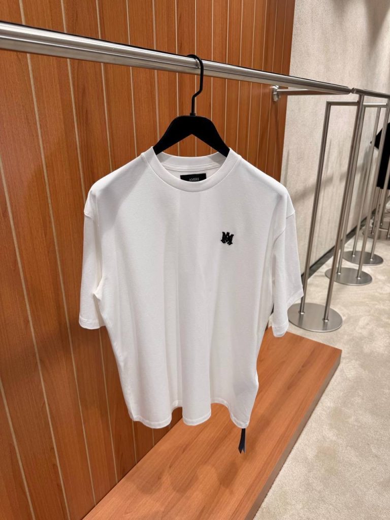 White Amiri MA skater cotton tee