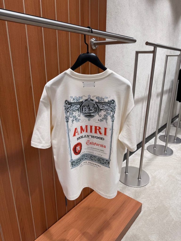 White AMIRI Chateau stamp cotton tee