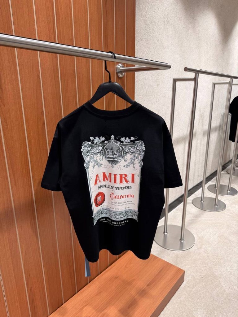 Black AMIRI Chateau stamp cotton tee