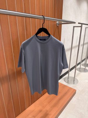 Dark gray LV embossed tee