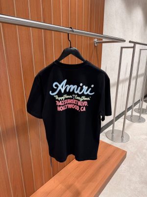 Black AMIRI Neon Lights cotton tee