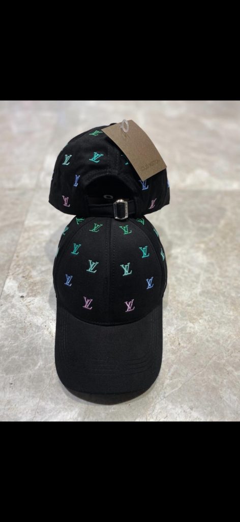 Black LV Blason Shading Denim Cap