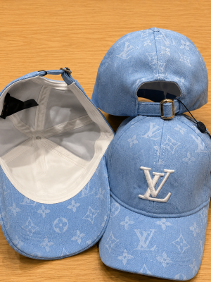 Sky Blue LV monogram logo cap