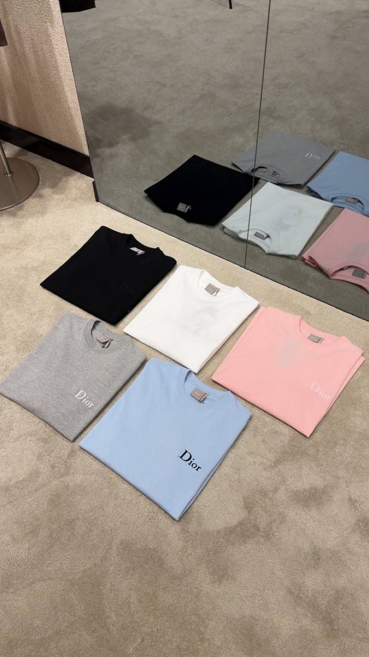 Gray Dior embroidery cotton jersey T-shirt - Image 10
