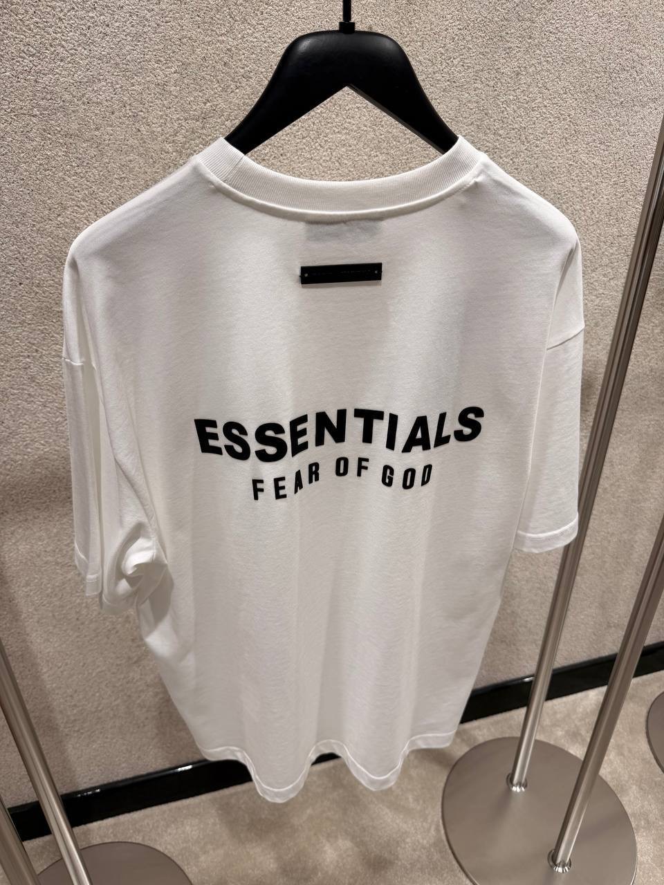 White Fear of God Essentials Jersey cotton tee - Image 2