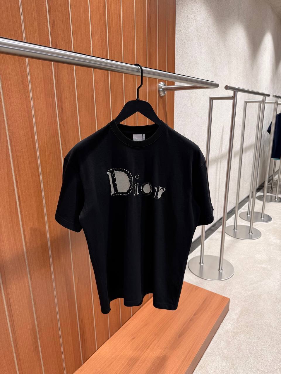 Black Dior reverse logo relaxed fit cotton tee