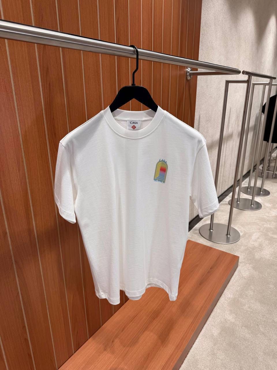 White Casablanca L'Arche graphic cotton tee - Image 2
