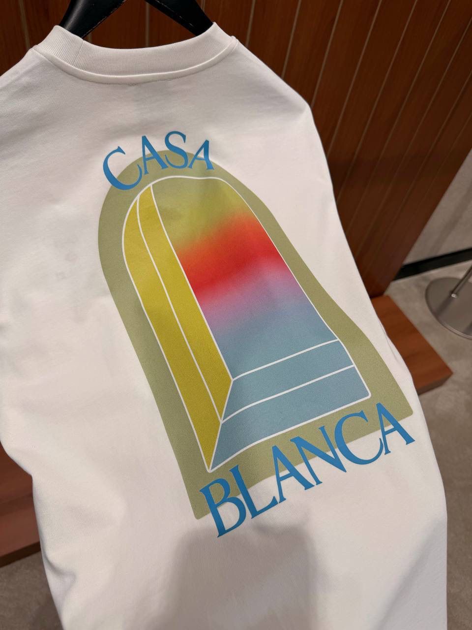 White Casablanca L'Arche graphic cotton tee - Image 3