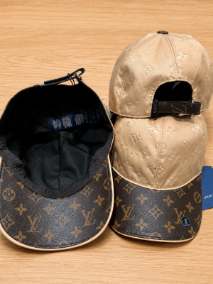 Brown LV logo cap