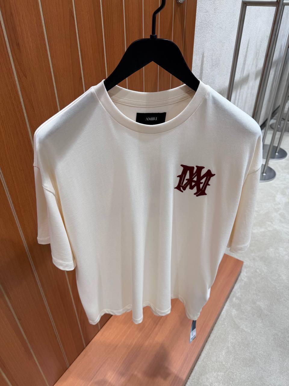 Beige AMIRI Hollywood crew-neck t-shirt - Image 2