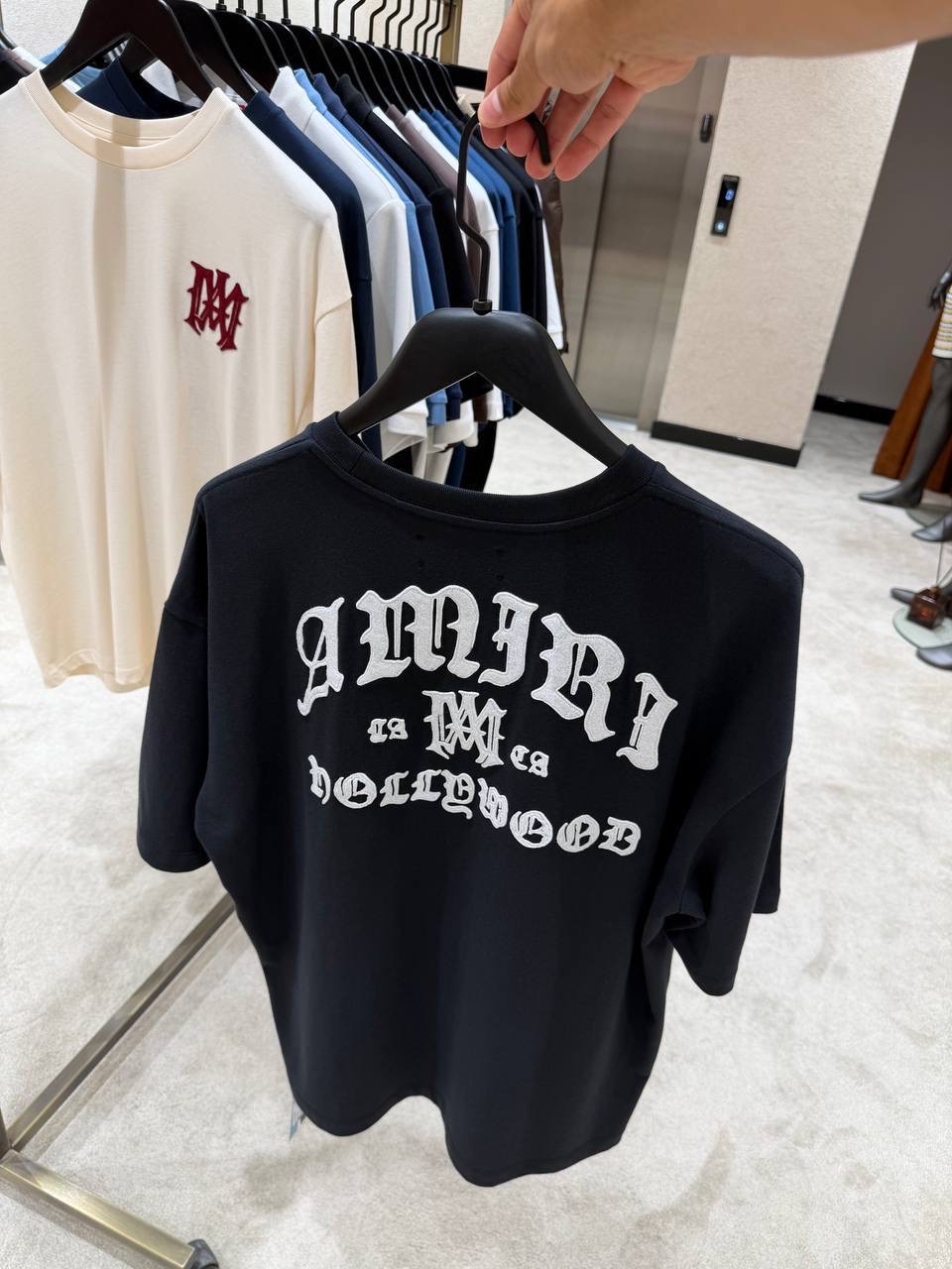 Black AMIRI Hollywood crew-neck t-shirt - Image 5
