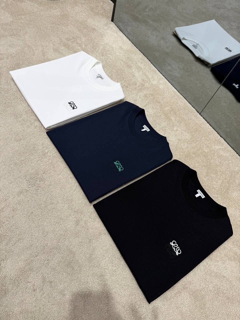 Black Loewe Anagram-embroidered logo cotton tee - Image 4