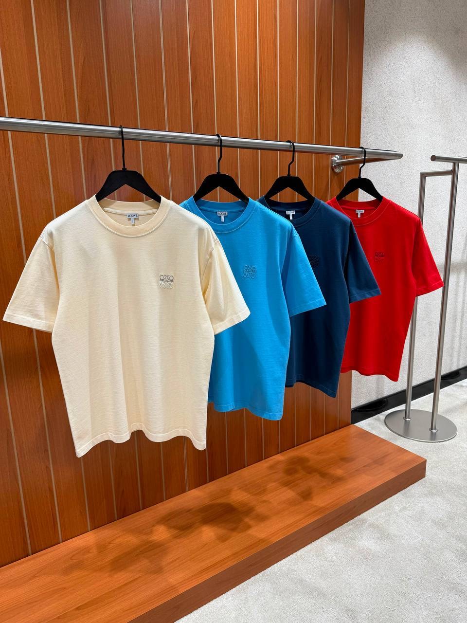 Blue Loewe Anagram-embroidered logo cotton tee - Image 6