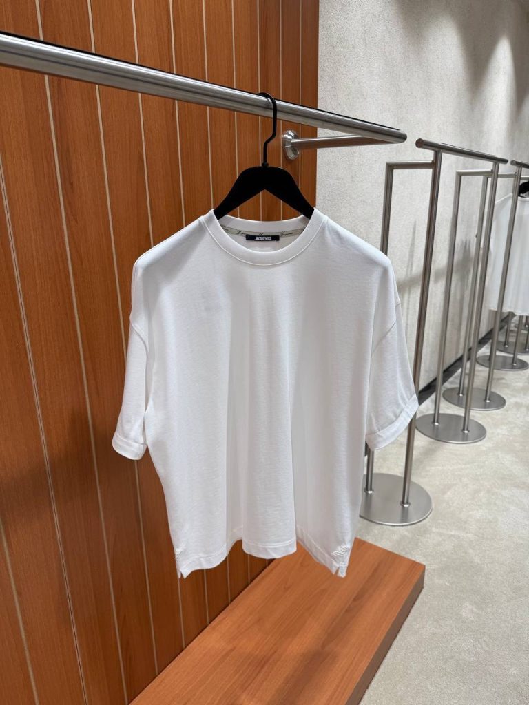 White Jacquemus Rond Carré short-sleeve cotton tee