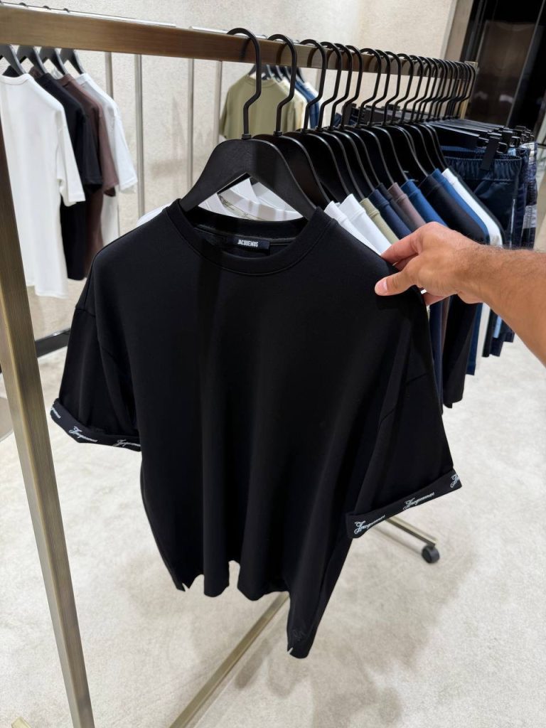 Black Jacquemus Rond Carré short-sleeve cotton tee