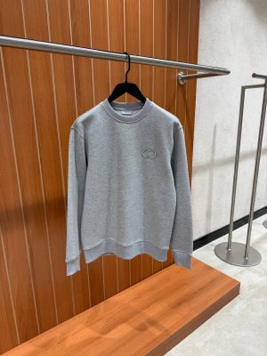 Gray dior CD icon sweatshirt