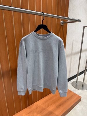 Gray LV Ornamental signature cotton sweatshirt